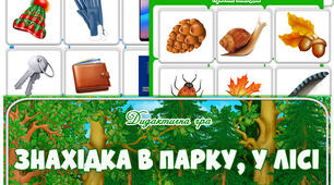 Дидактична гра "Знахідка в парку, у лісі"