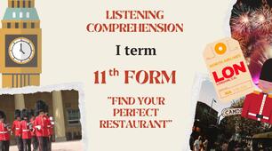 11th Grade, Listening Comprehension, I term.