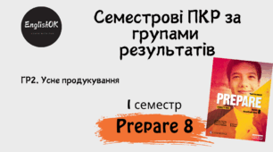 Prepare 8. Speaking cards I семестр.