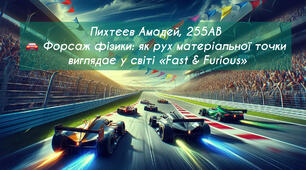 Пихтєєв Амадей, 255АВ🚘 Форсаж фізики: як рух матеріальної точки виглядає у світі «Fast & Furious»