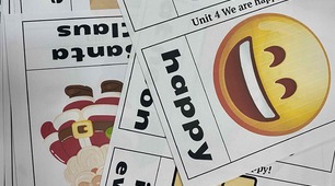 Smilling Sam 2 Флешкардки на тему "We are happy" Flashcards Unit 4 We are happy