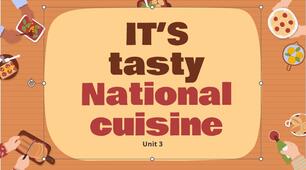 Презентація "It's tasty! National cuisines" (сторінкa 43) за підручником Карп'юк О. "Kids Online" 5 клас (НУШ).