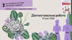 Діагностувальна робота "Регуляторні системи організму людини" 8 клас НУШ