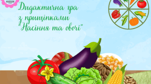Дидактична гра "Насіння та овочі"