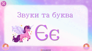 Звуки та буква Є
