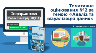 10 клас Тематичне оцінювання №2 за темою «Аналіз та візуалізація даних»
