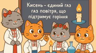 Кисень - єдиний газ повітря, що підтримує горіння