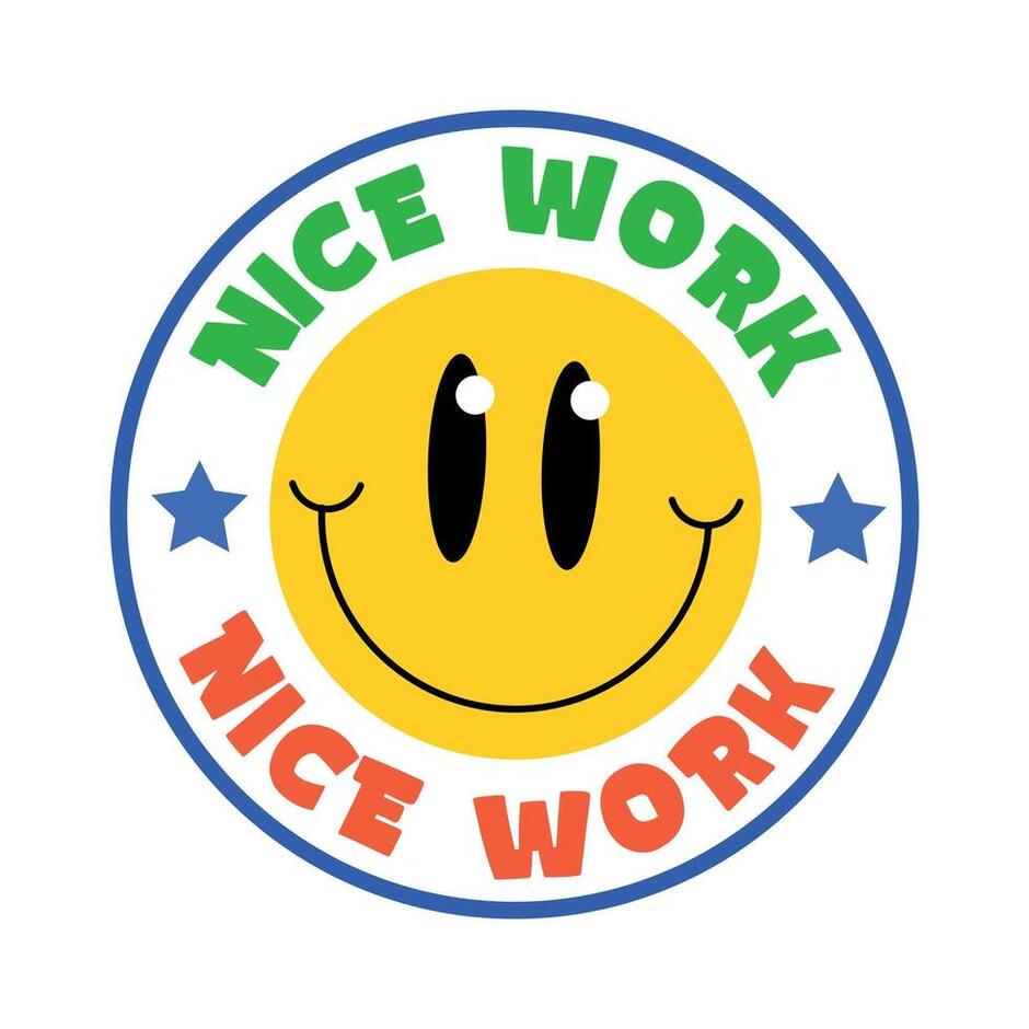 Trendy Nice Work 39214401 Vector Art at Vecteezy