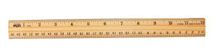 School Smart Metal Edge Wood Ruler, Double Bevel, 12 Inches