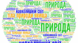 Хмари слів до уроків "Я досліджую світ" для 3-4 класу. Природа - невіддільна частина навколишнього світу.