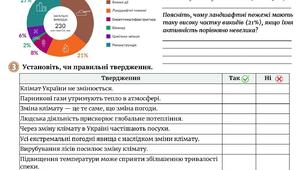 Робочий аркуш "Що є причиною зміни клімату та які її наслідки в Україні"