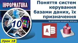 Поняття систем керування базами даних