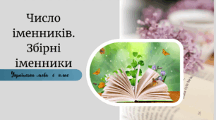 Число іменників. Збірні іменники