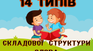 Картки на 14 типів ССС (складової структури слова). 322 слова.