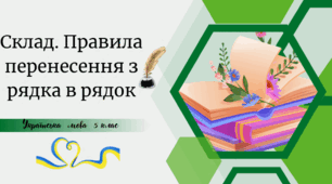 Склад. Правила перенесення з рядка в рядок
