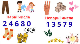 Наочність Парні/непарні числа