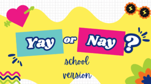 Yay or nay? (School version) Гра "Норм чи стрьом?" (шкільна версія)