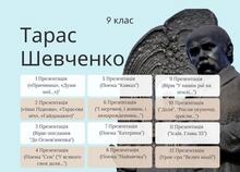 9 клас Тарас Шевченко 12 презентацій ♥