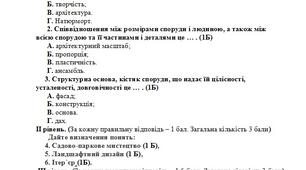Завдання для річної комплексної підсумкової роботи з образотворчого мистецтва за 7 клас.