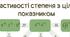 Дидактичний матеріал з алгебри для учнів 8-го класу на тему: "Властивості степеня з цілим показником"