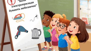 Безпека життєдіяльності      Плакат-комікс  «Коли електроприлади бувають небезпечні»