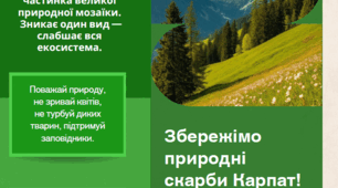 Брошура "Збережімо природні скарби Карпат!"