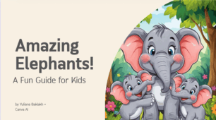 Презентація з англійської мови “Elephants” для молодших учнів (тема: тварини, частини тіла)