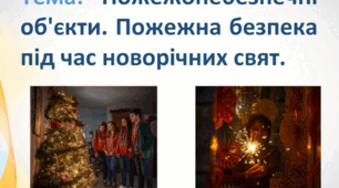 БЖД 2.5 Пожежонебезпечні об'єкти. Пожежна безпека під час новорічних свят.