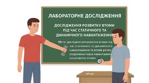 Презентація - Лабораторне дослідження: ДОСЛІДЖЕННЯ РОЗВИТКУ ВТОМИ ПІД ЧАС СТАТИЧНОГО ТА ДИНАМІЧНОГО НАВАНТАЖЕННЯ. ГР 1. НУШ 8 клас