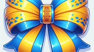 Патріотичні бантики для оформлення та творчих робіт