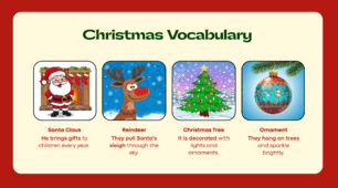 Christmas Vocabulary Візуальний словник Різдво. Новий рік.