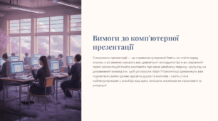 Презентація "Вимоги до комп'ютерної презентації"