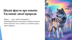 Цікаві факти про вовків: Таємниці дикої природи.