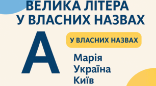 Презентація "Велика літера у власних назвах"