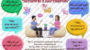 Картки для рефлексії «Інтерв’ю з партнером»
