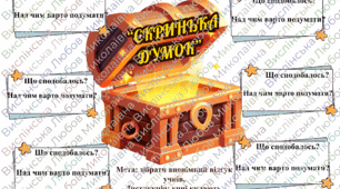 Картки для рефлексії "Скринька думок"