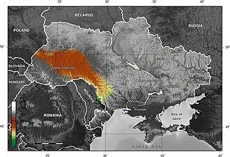 Рельєф України — Вікіпедія