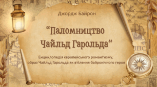 Презентація “Паломництво  Чайльд Гарольда” - енциклопедія європейського романтизму,  образ Чайльд Гарольда як втілення байронічного героя"