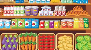 Дидактичний матеріал «Продукти та гроші: граємо в магазин»