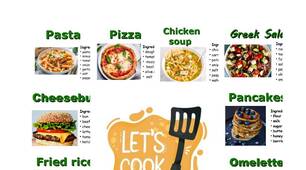 Speaking cards "Cooking recipes "