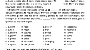 Test 4. National Cusine.