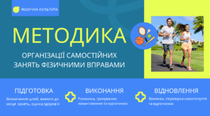 "Методика організації самостійних занять фізичними вправами"