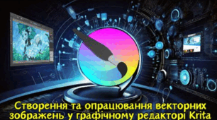 Створення векторних зображень у графічному редакторі Krita.