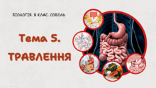 Тема 5. ТРАВЛЕННЯ