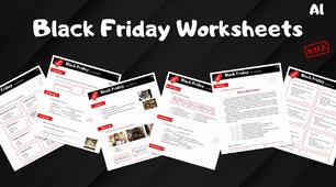 Black Friday Worksheets A1, Speaking Cards + Bingo