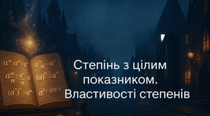 8 клас. Алгебра. Степінь з цілим показником. Властивості степенів: "Магія степенів у зимовому святі”