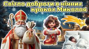 Мегазбірка 6 грудня - День Святого Миколая "Світло доброти в нічних кроках Миколая" Презентація + розтяжка + конспект + роздатковий + постери + оформлення + лист Миколаю