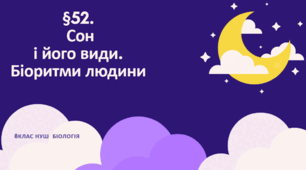 Презентація  до уроку  «§52.Сон і його види. Біоритми людини»  8 клас НУШ