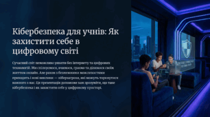 Презентація на тему "Кібербезпека для учнів"
