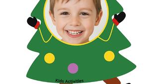 Christmas themed photo frame for children